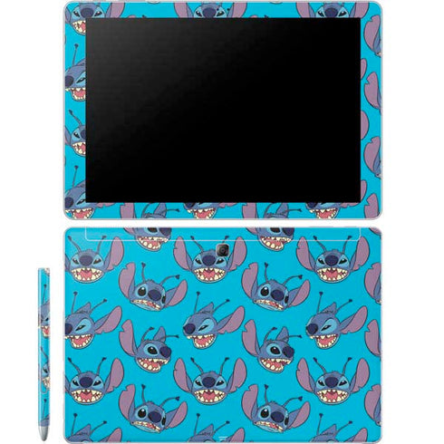 Disney Lilo and Stitch Face Expression Pattern Galaxy Book 12in Skin